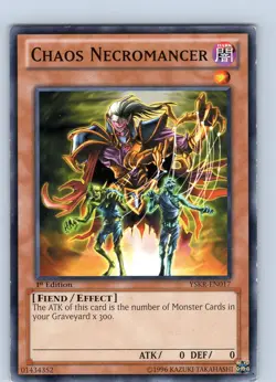 Yu-Gi-Oh TCG Chaos Necromancer YSKR-EN017 1st Edition Regular Common Card LP - Image 1