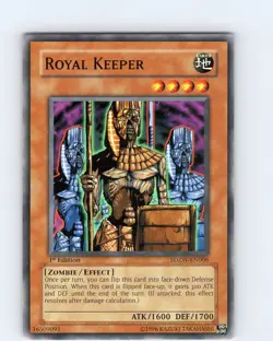 Yu-Gi-Oh TCG Royal Keeper SDZW-EN006 1st Edition Common Card Played LP - Image 1