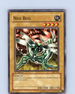 Yu-Gi-Oh TCG Neo Bug IOC-058 1st Edition Regular Common Card Played LP - Image 1