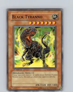 Yu-Gi-Oh TCG Black Tyranno SD09-EN008 1st Edition Common Card LP-NM - Image 1