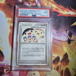 Pokemon Card Fan 2003 Summer Battle Road Players Promo Japanese 008/PLAY PSA 9 - Image 1