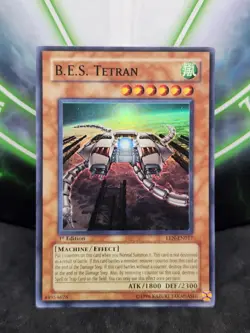 Yugioh B.E.S. Tetran EEN-EN017 Super Rare 1st Edition NM - Image 1
