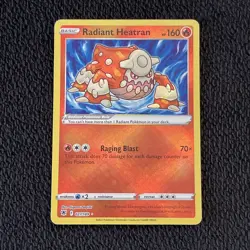 Radiant Heatran Ultra Rare Pokemon Card 027/189 Astral Radiance - NM/M - Image 1