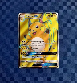 Raichu GX SM90 Black Star Promo Full Art Holo Sun & Moon Pokemon Card 2017 NM - Image 1