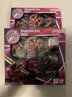 2x One Piece Illustration Box Vol.4 English Promo Card OP08 OP11 OP12 OVP Sealed - Image 1