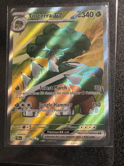 Pokemon TCG Torterra EX Holo Ultra Rare Card Temporal Forces 185/162 NM - Image 1
