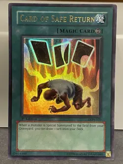 Card Of Safe Return - LON-029 - Ultra Rare - 1st Edition - NM/VLP - Image 1