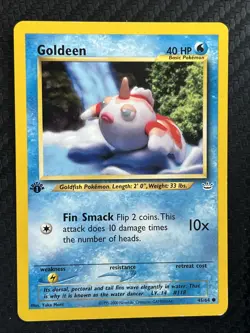 Goldeen 45/64 Common Neo Revelation 1st Edition Pokemon Card LP - Image 1