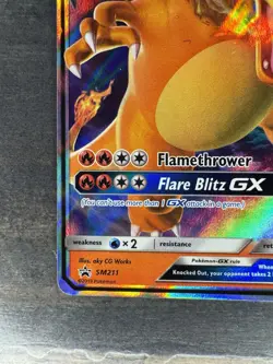 Pokemon Card TCG - Charizard GX SM211 Black Star Promo Sun & Moon Near Mint - Image 4