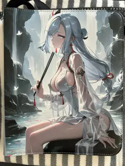 Shenhe Boa Hancock Anime Waifu Trading Card 2 A5 Pockets Zipper Binder - Image 1