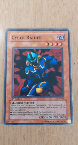 1st Edition Cyber Raider DCR-011 YuGiOh card (LP) - Image 2