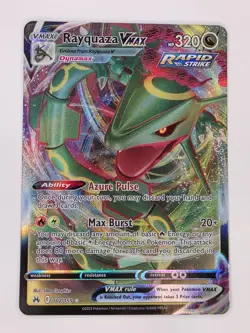 Rayquaza VMAX 102/159 Holo Sword & Shield Crown Zenith Pokemon TCG Card NM+ - Image 1