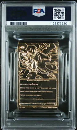 1999 BURGER KING POKEMON GOLD CARDS CHARIZARD PSA 6 - Image 2