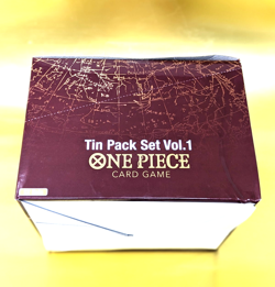 One Piece Tin Pack Set Vol. 1 Sealed New 100% Mint Rare Holo Packs Box Don Card - Image 2