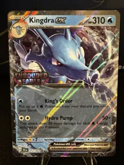 Pokemon TCG Card Shrouded Fable Kingdra EX 012/064 - STAMPED PROMO - Image 1