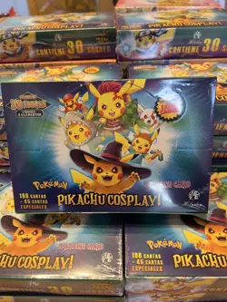 New PIKACHU Cosplay Halloween Cards Box 30 Packs - Image 1