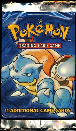 BASE SET (Blastoise Art) SEALED 1999-2000 Australia Booster Pack Pokemon Cards - Image 1