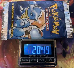 BASE SET (Blastoise Art) SEALED 1999-2000 Australia Booster Pack Pokemon Cards - Image 2