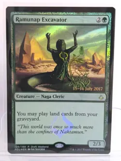 MTG Ramunap Excavator Hour of Devastation HOU Draft Weekend Foil Promo 2017 NM - Image 1