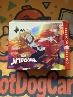 Magic The Gathering Marvel Spiderman Factory Sealed Collector Booster Box - Image 1