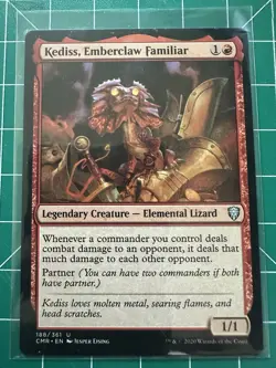 MTG Kediss, Emberclaw Familiar Commander Legends Uncommon NM 2020 - Image 1