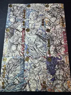 One Piece Set of 9 Collectible Character Anime SSR SR Sketch Cards CCG - Image 1