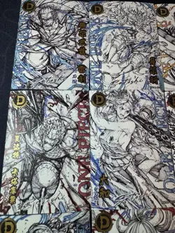 One Piece Set of 9 Collectible Character Anime SSR SR Sketch Cards CCG - Image 2