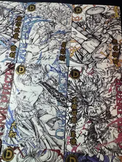 One Piece Set of 9 Collectible Character Anime SSR SR Sketch Cards CCG - Image 3