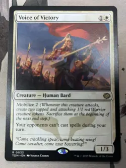 MtG Voice Of Victory TDM Tarkir Dragonstorm Magic the Gathering - Image 1