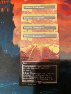 MTG Tarkir Dratonstorm Dalkovan Encampment Borderless x 4 - Image 1