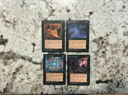 Mtg Hymn To Tourach x4 - Magic the Gathering Hymn To Tourach All Arts LP - Image 1
