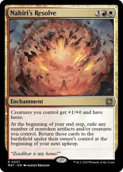 *foil* NAHIRI'S RESOLVE 37 March of the Machine Aftermath MTG - Image 1