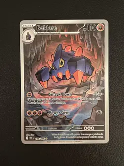 Pokemon TCG Boldore 128/086 2025 White Flare Illustration Rare Card - NM - Image 1