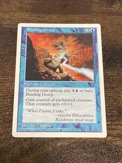 Binding Grasp 5th Fifth Edition MTG Magic The Gathering D8474* - Image 1