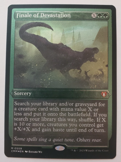 1x Finale of Devastation FOIL ETCHED Commander Masters Magic the Gathering NM - Image 1