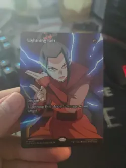 Lightning Bolt (Borderless Foil) Mythic MTG Avatar Eternal - Image 1