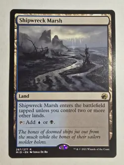 Shipwreck Marsh Innistrad: Midnight Hunt Regular Magic The Gathering Mtg - Image 1