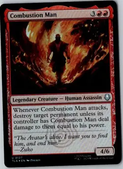 MTG, Combustion Man NM Foil Avatar The Last Airbender - Image 1