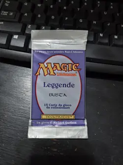 Magic The Gathering: BOOSTER PACK Italian Legends UNSEARCHED Factory Sealed MTG - Image 1