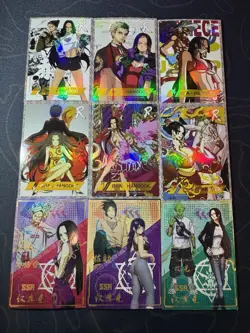 One Piece Set of 9 Collectible Character Anime SR Boa Hancock Cards K10 CCG - Image 1