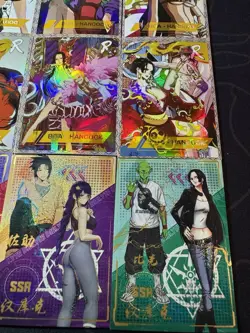 One Piece Set of 9 Collectible Character Anime SR Boa Hancock Cards K10 CCG - Image 4