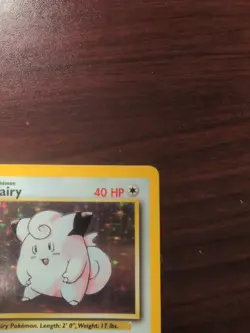 1999 Pokemon Base Set Clefairy Holo Rare Card 5/102 Ungraded - Image 4