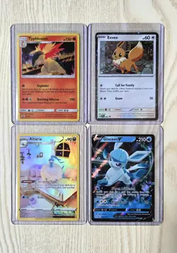 Pokemon Card Mixed Lot of 4 - Typhlosion, Eevee, Altaria Crown Zenith, Glaceon - Image 1