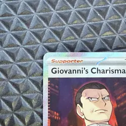 Giovanni's Charisma 197/165 Sv: Scarlet & Violet 151 Holo Pokemon TCG - Image 3