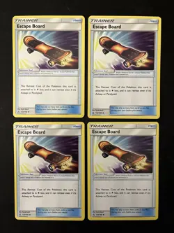 4X Escape Board #122/156 (Ultra Prism) - Pokemon TCG - Uncommon - M/NM - Image 1