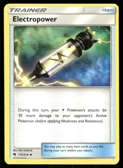 2018 Sun & Moon - Lost Thunder Electropower Uncommon #172 - Image 1