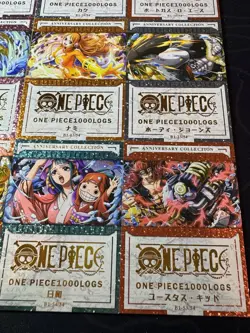 One Piece Set of 9 Collectible Character Anime SSR SR Cards CCG Boa Luffy Shiny - Image 4