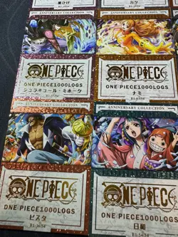 One Piece Set of 9 Collectible Character Anime SSR SR Cards CCG Boa Luffy Shiny - Image 5
