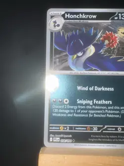 HONCHKROW 058/094 Phantasmal Flames Nm Reverse Holo Uncommon - Pokemon TCG Card - Image 5