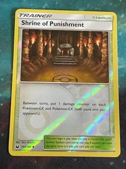 POKEMON SHRINE OF PUNISHMENT 143/168 UNCOMMON REVERSE HOLO CELESTIAL STORM NM - Image 1